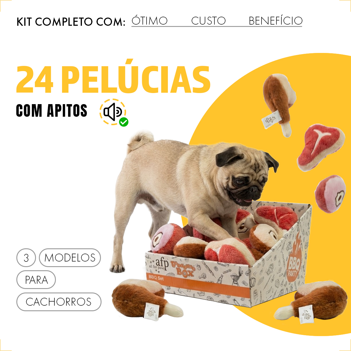 Expositor de Pélucias Churrasco 24 Peças — foto 3