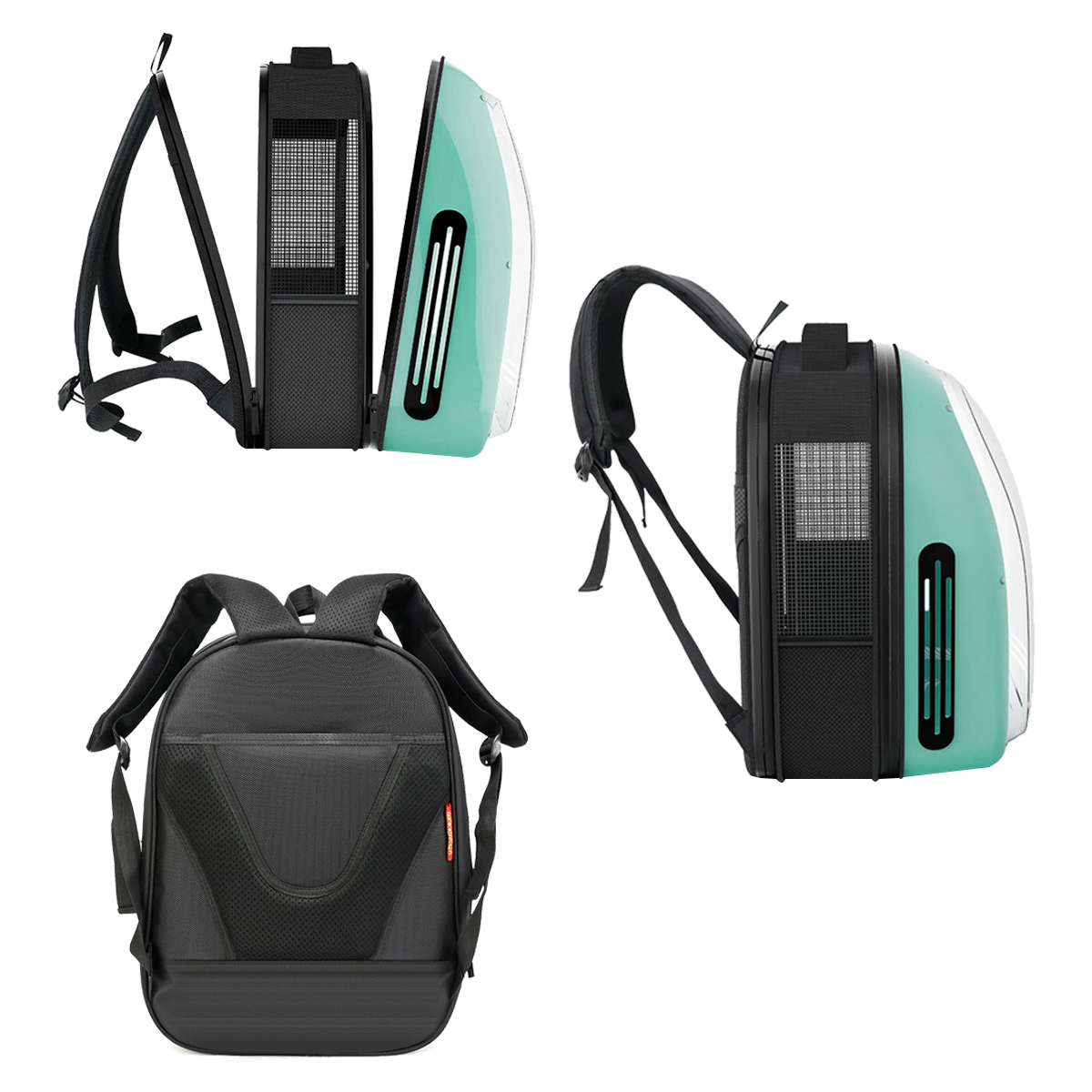 Mochila Pet Panorâmica Visor  Pet até 5 kg - Verde — foto 8