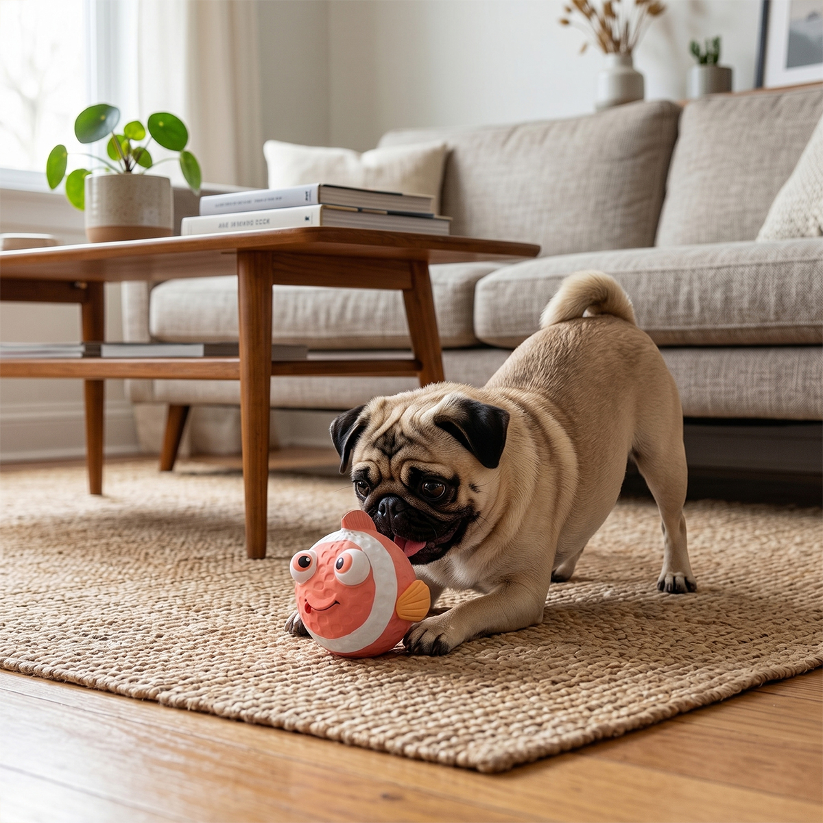 Brinquedo Látex Bola Animais Pet Cães AFP - PEIXE-PALHAÇO — foto 8