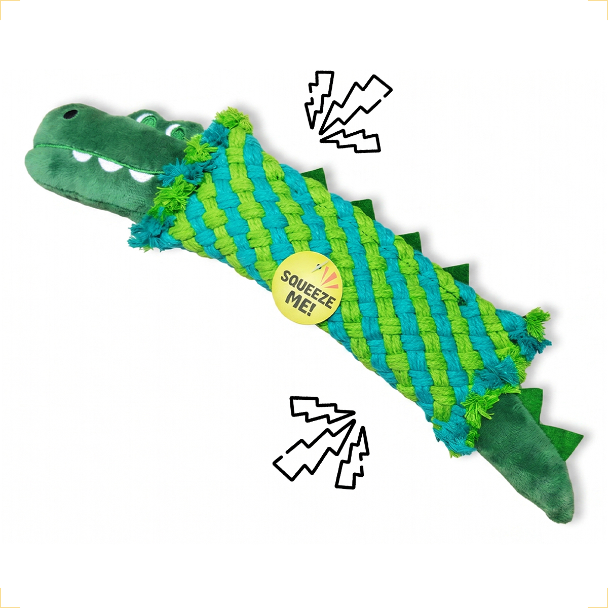Brinquedo De Corda Mordedor Para Cães FOFOS - Crocodilo