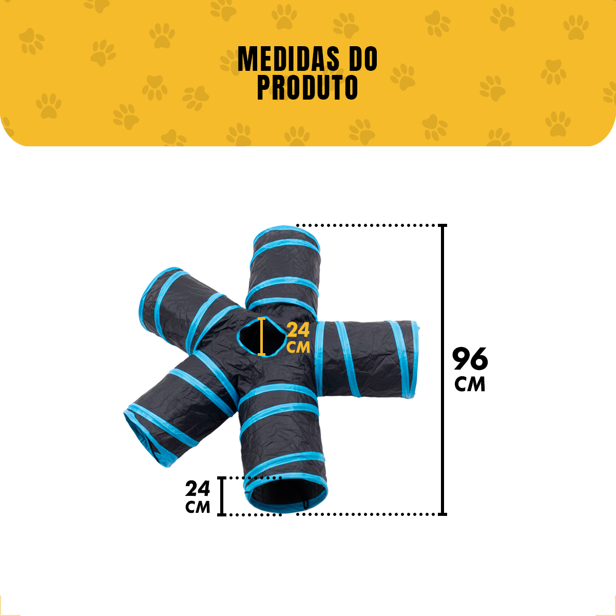 Brinquedo Túnel de Gato 5 Saídas — foto 4