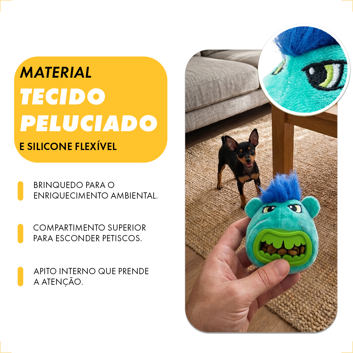 Pelúcia Filhote Porta Petiscos AFP - P — foto 6