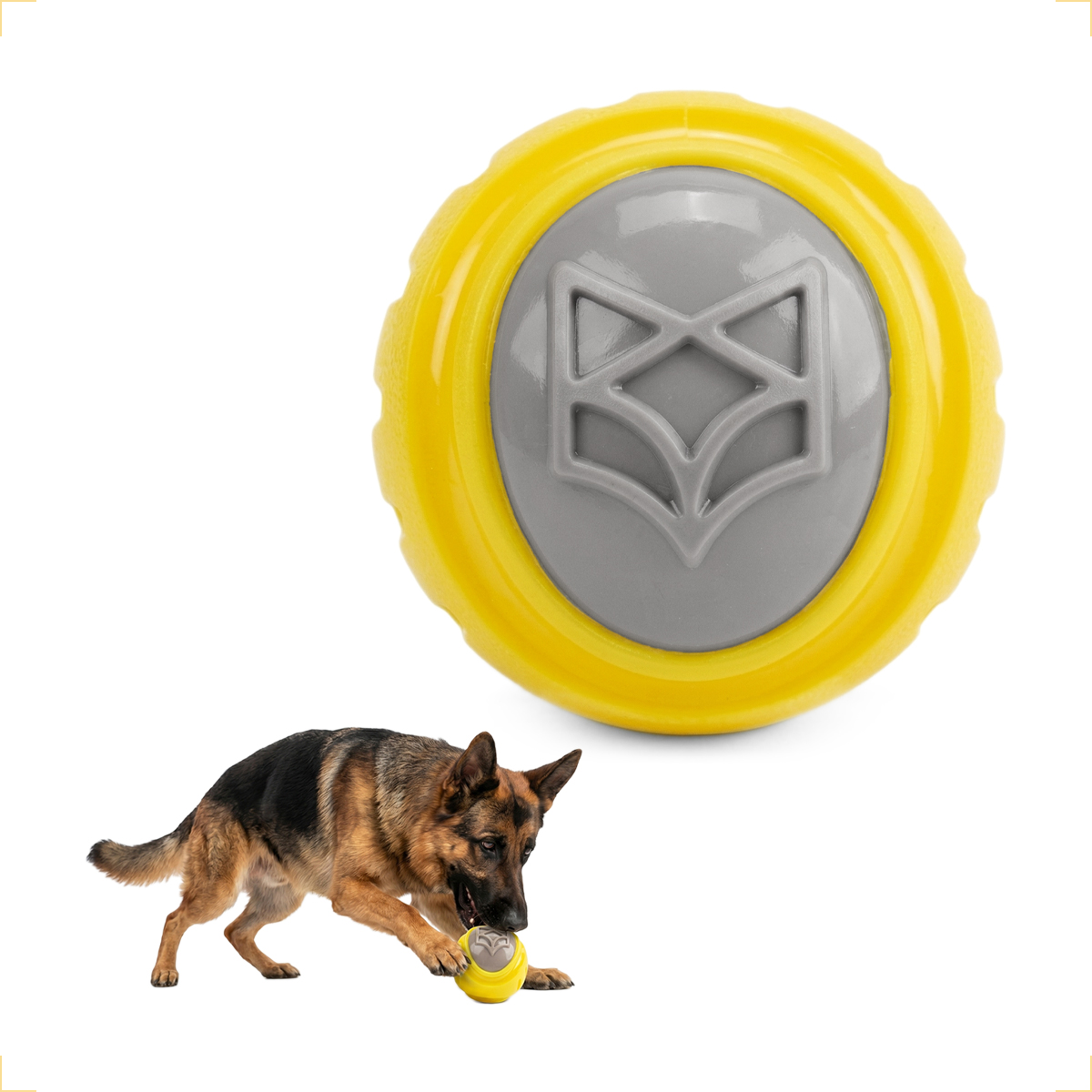 Bola Bolinha apito treinamento interativo reforçada Pet G 10cm FOFOS — foto 4