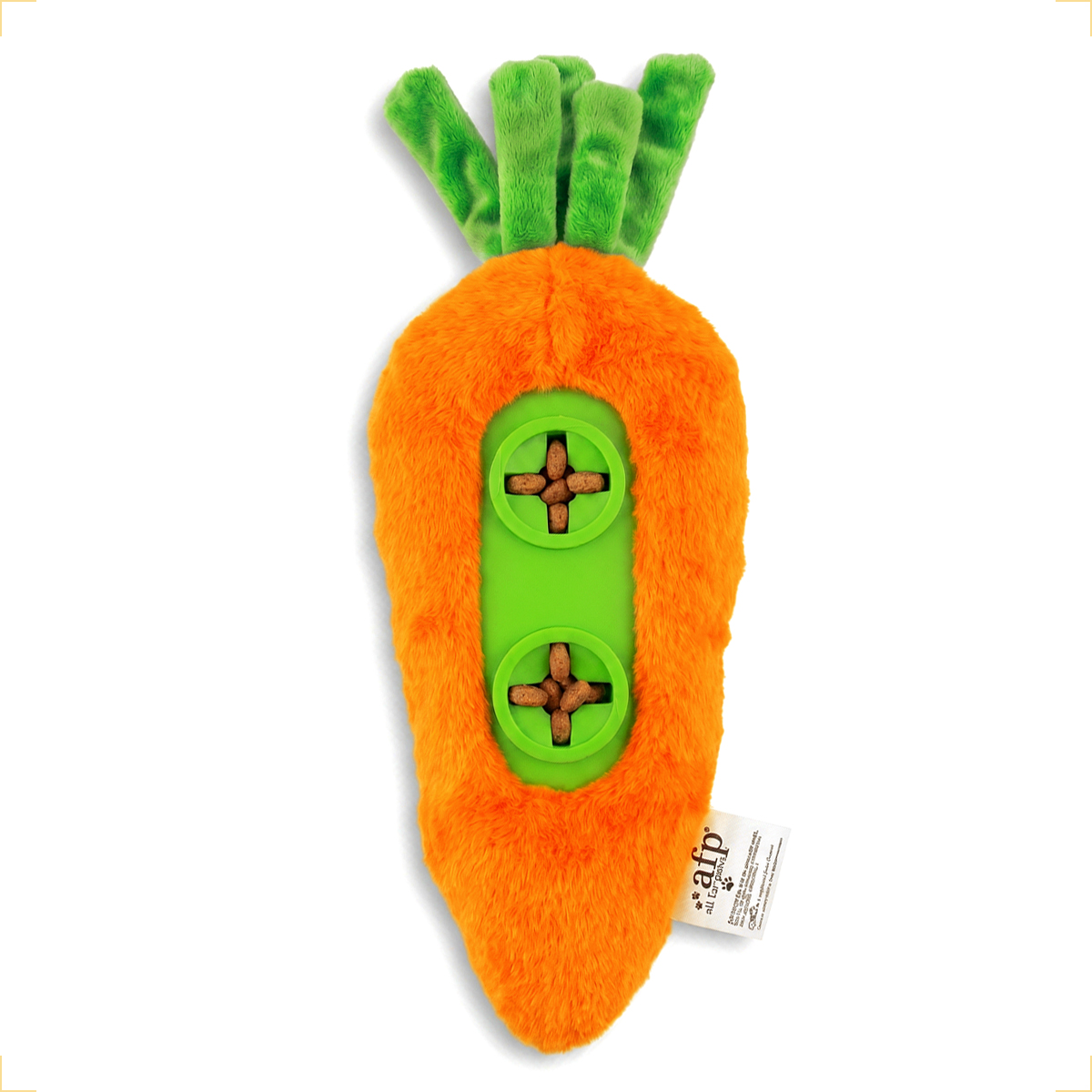 Brinquedo Pelúcia Pet Porta Petiscos Vegetais AFP - CENOURA