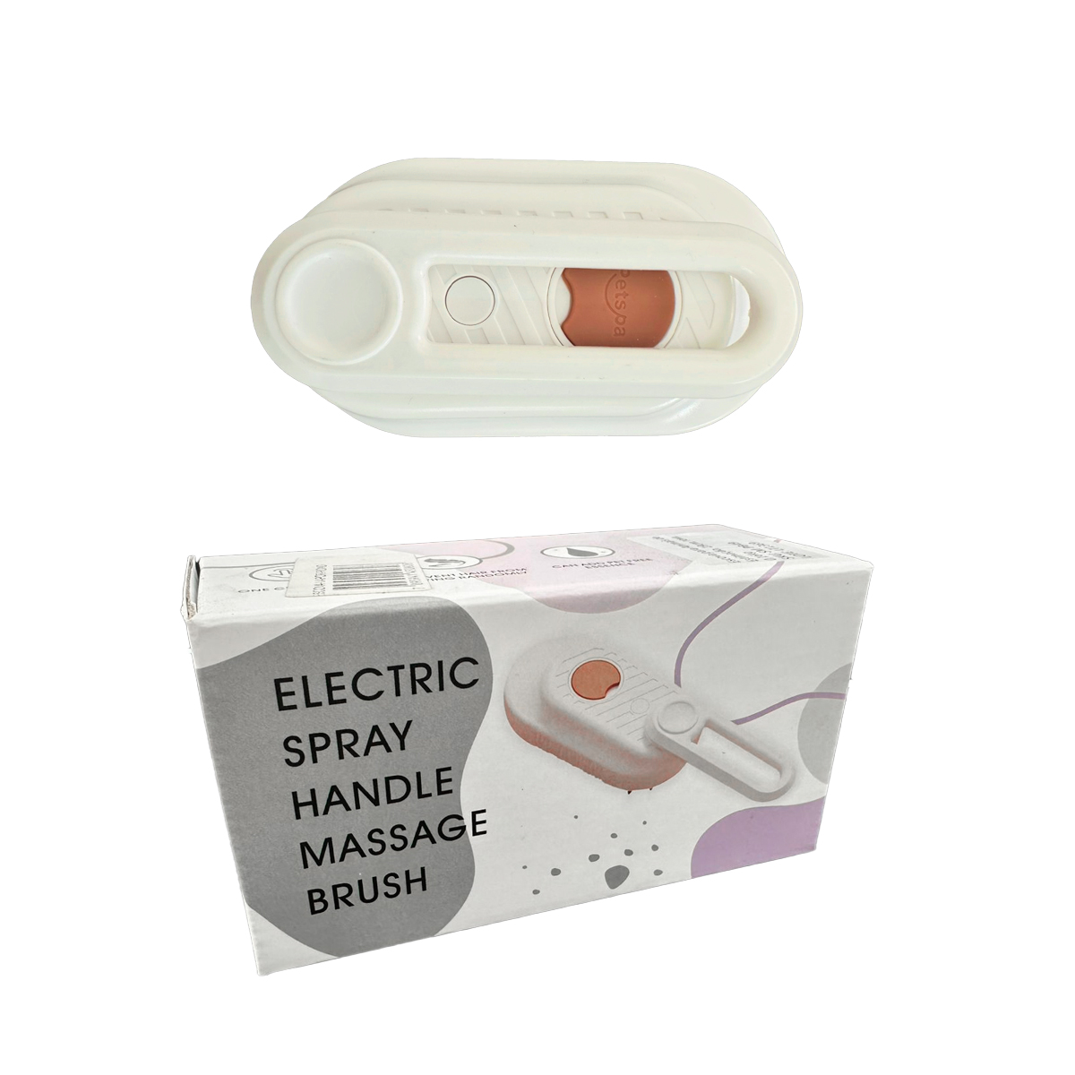 Escova Pet Vapor Recarregável Cão Gato Anti Pelos - Branco