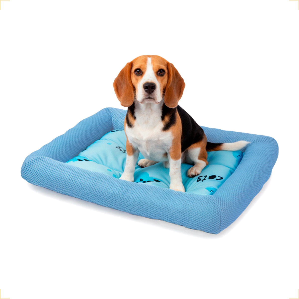 Colchonete refrescante Cães Gatos M 70x50 cm até 15 kg - Azul — foto 2