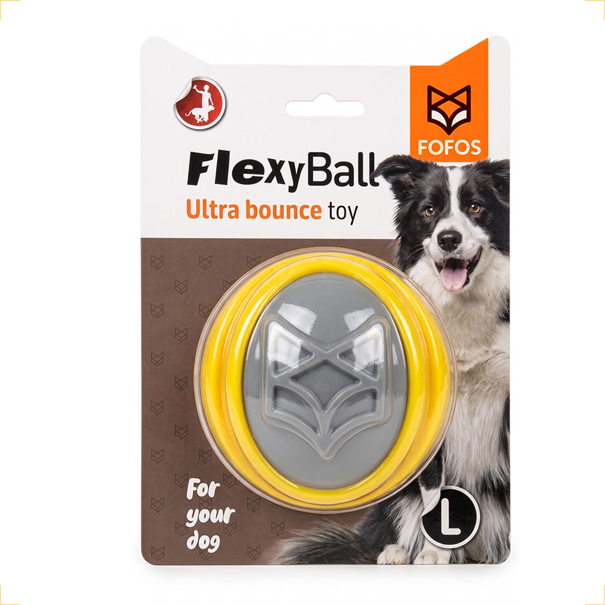 Bola Bolinha apito treinamento interativo reforçada Pet G 10cm FOFOS