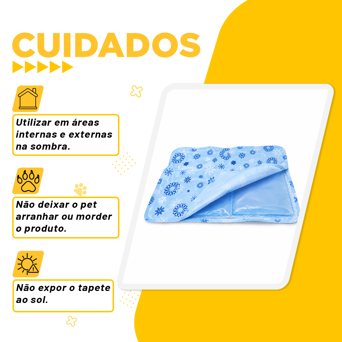 Tapete Gelado Resfriamento M - 50X60cm - Azul — foto 6