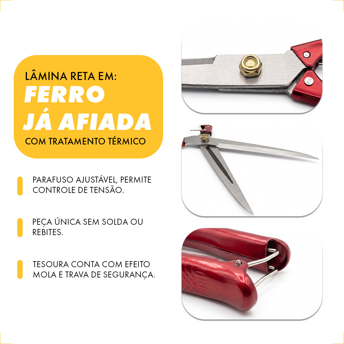 Tesoura para Tosa de Ovelhas, Cavalos e Jardinagem — foto 7