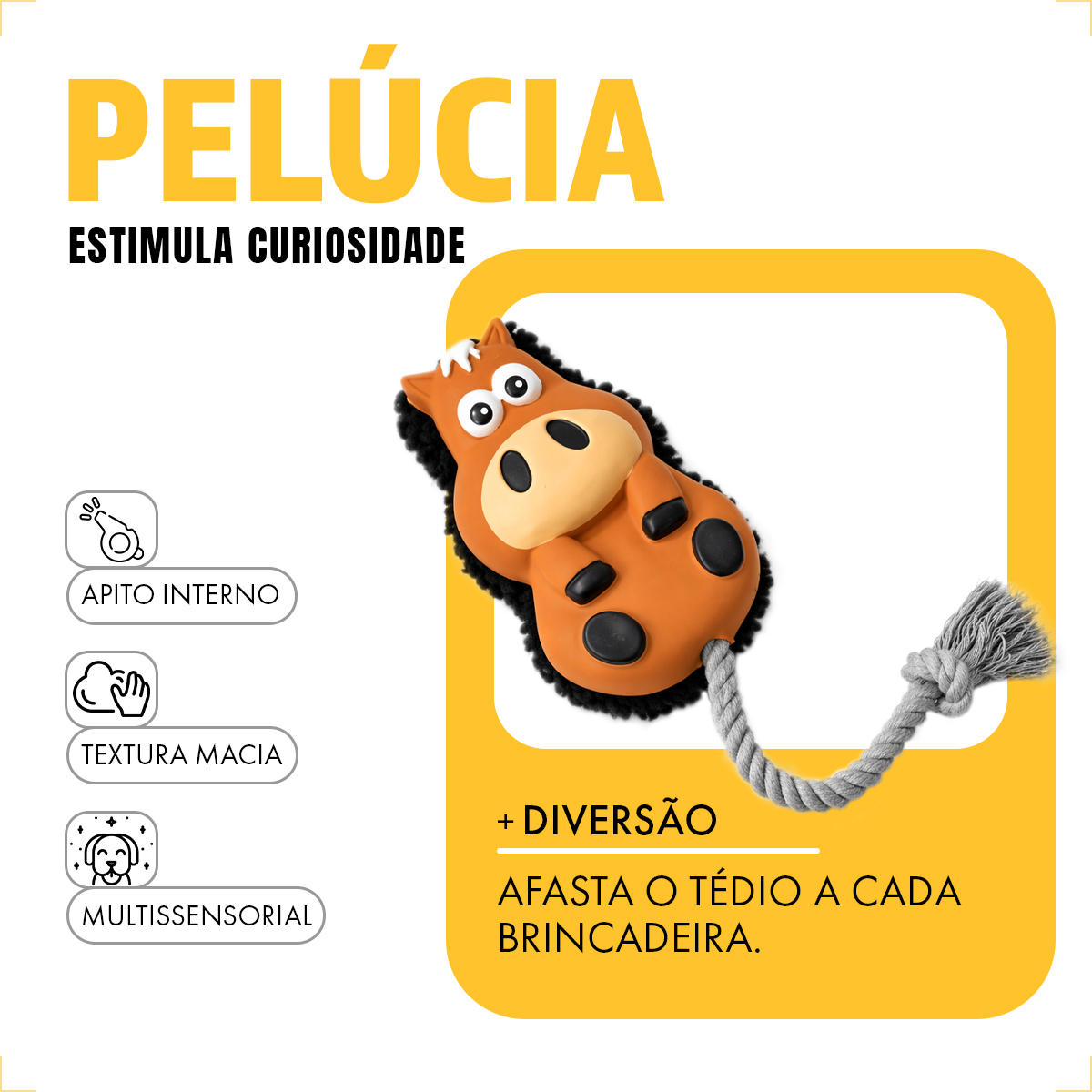 Brinquedo Interativo Corda  - CAVALO — foto 6