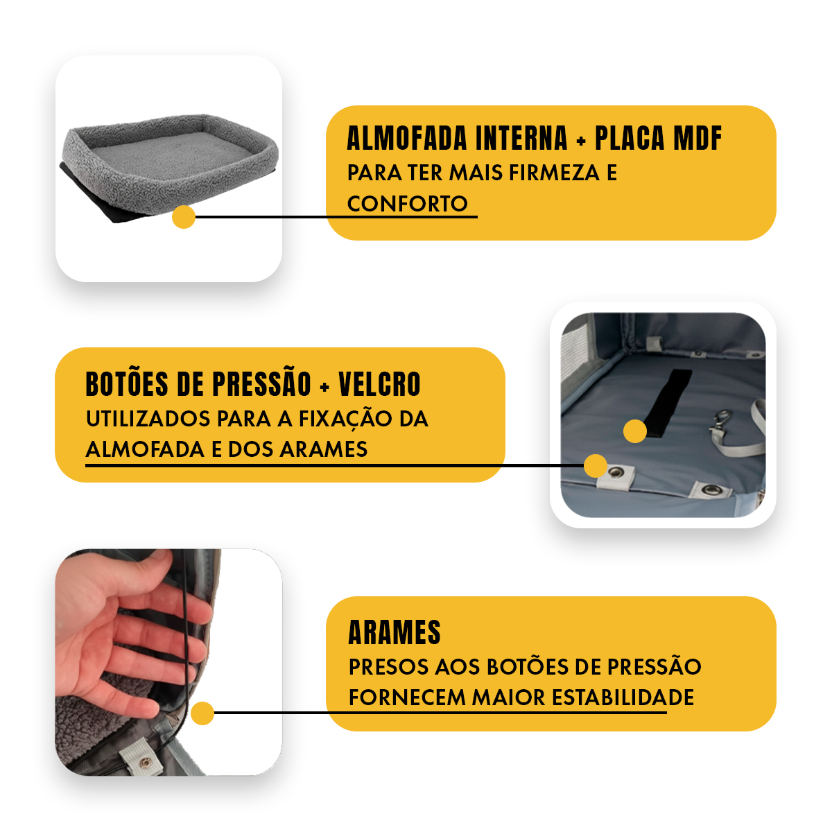 Bolsa Transporte Luxo Pet Viagem Passeio Aéreo Cães Gatos 8kg - Cinza Claro — foto 4