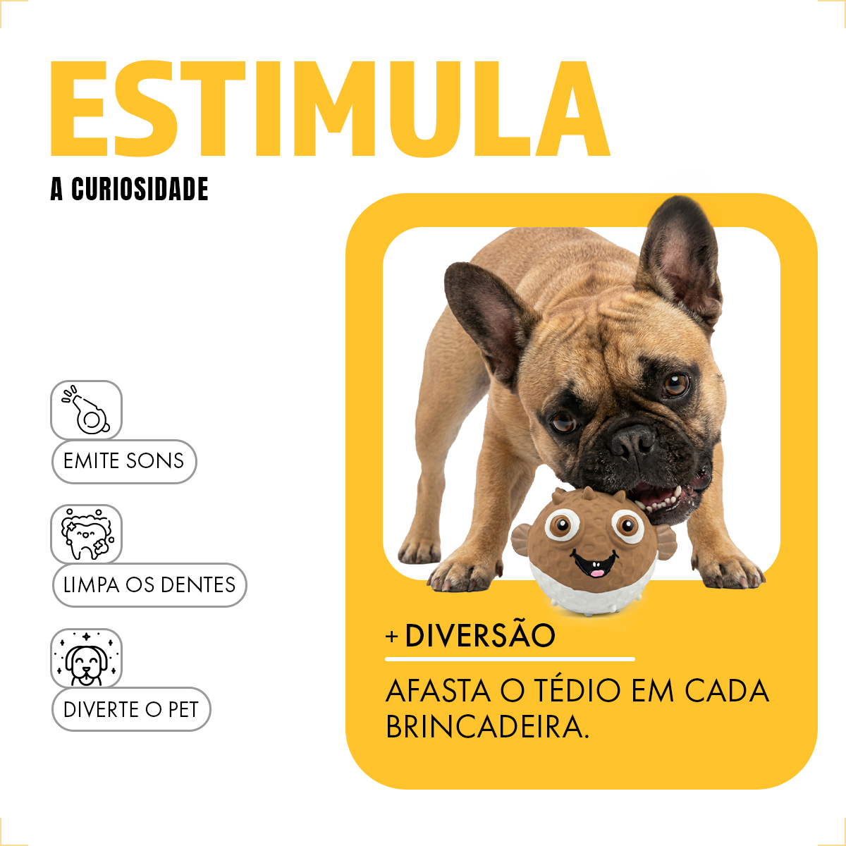 Brinquedo Látex Bola Animais Pet Cães AFP - BAIACU — foto 5