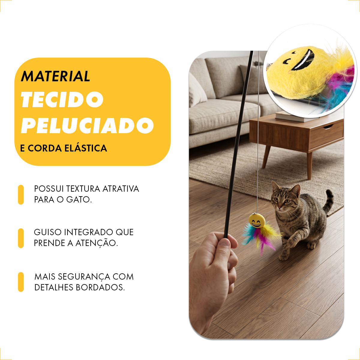 Brinquedo para Gatos Varinha Emoji Animaux — foto 6
