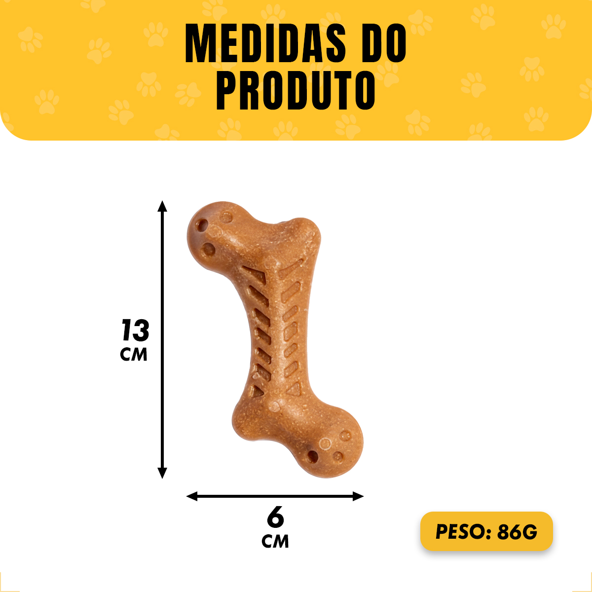 Osso Pet Cães Médios e Grandes Bambu FOFOS - Osso Lados — foto 3