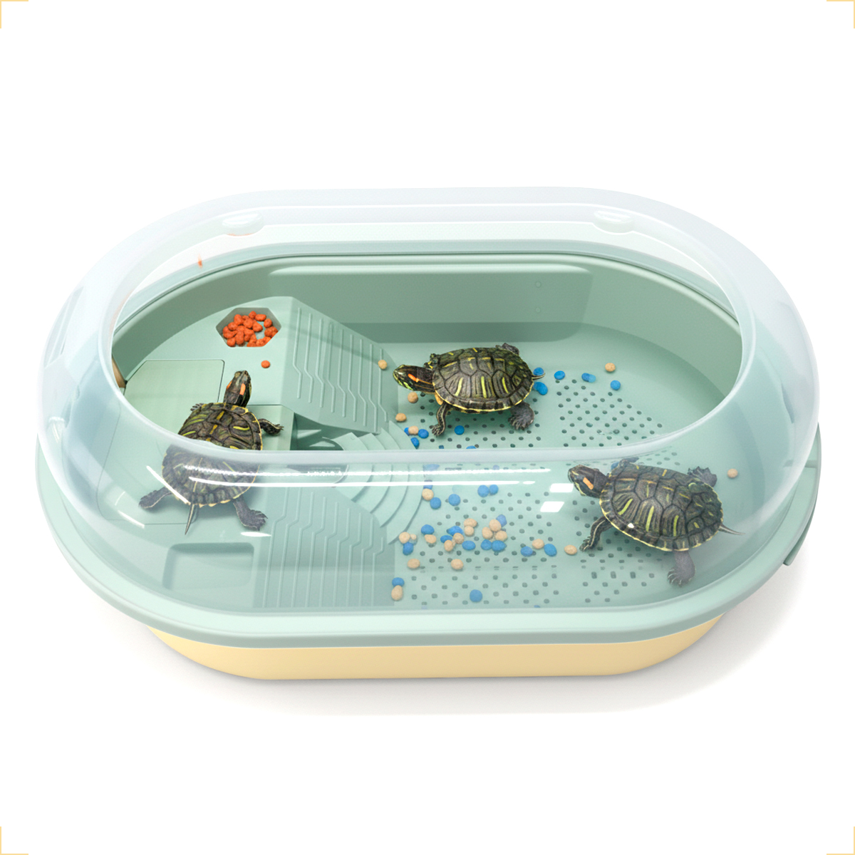 Terrario Aquario Habitat para Tartarugas 10L — foto 2