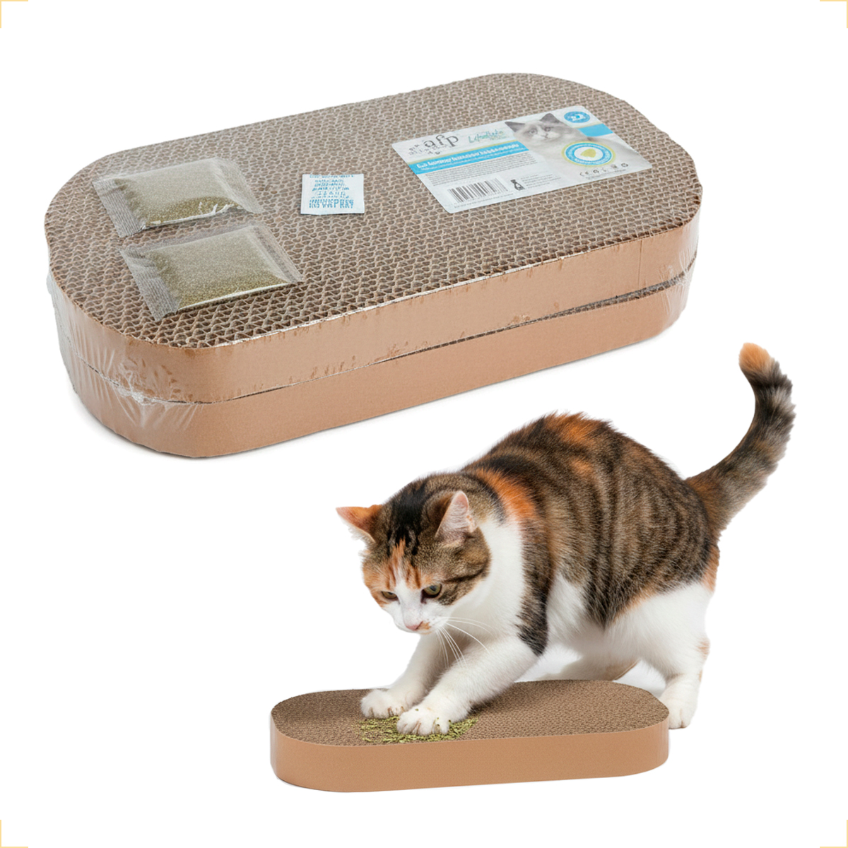Placa de Papelão para Arranhador de gato com Catnip — foto 8