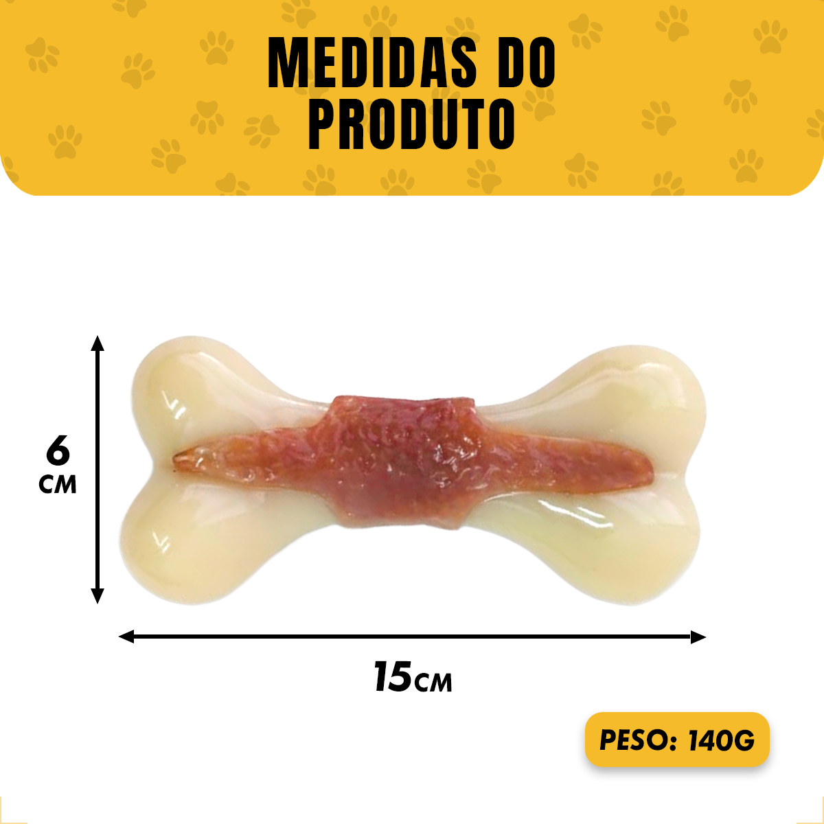 Osso Pet Cães Médios e Grandes  até 16 kg Sabor e Cheiro Bacon — foto 5