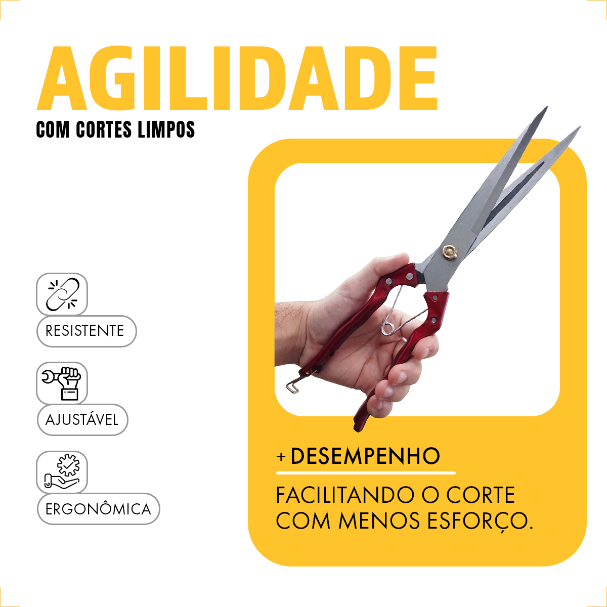 Tesoura para Tosa de Ovelhas, Cavalos e Jardinagem — foto 5