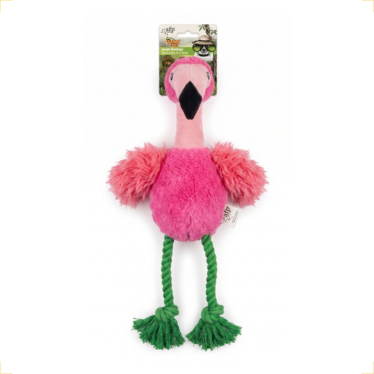 Brinquedo Pet Pelúcia Corda AFP - FLAMINGO — foto 6