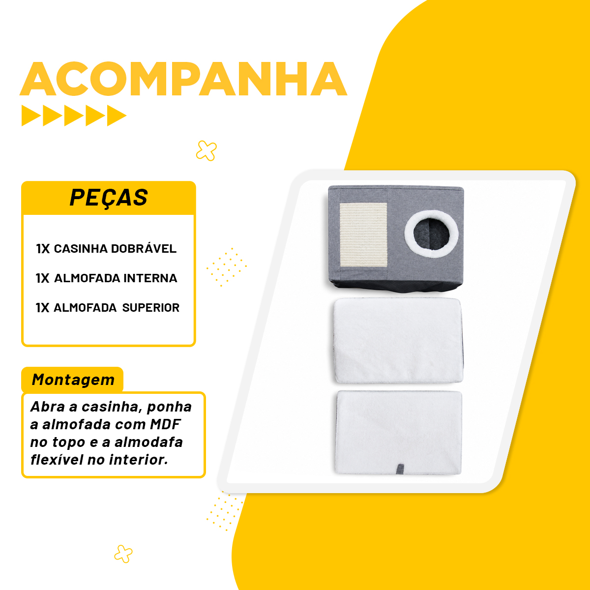 Casa Arranhador Esconderijo De Gato 60cm — foto 6