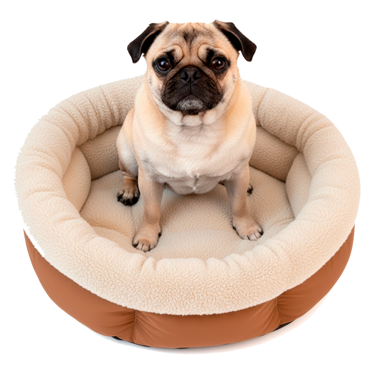 Cama Pet Luxo Ninho -  55 cm compr. x 24 cm Alt.  - BEGE — foto 3