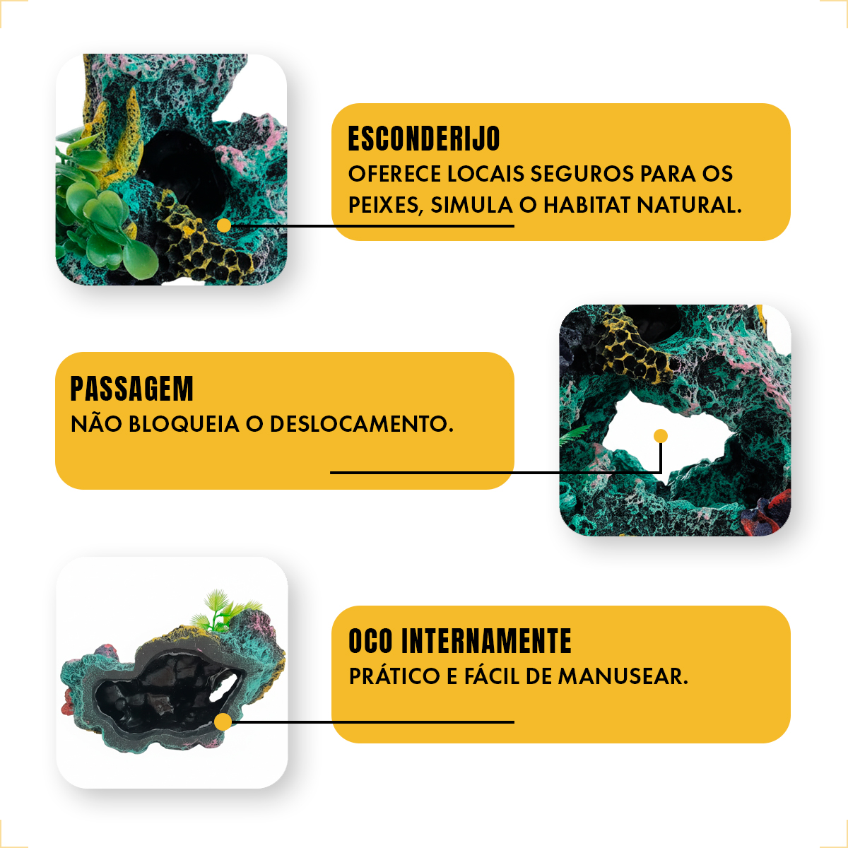 Decoração de Rocha Coral para Aquário — foto 4